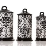 Black And White Kitchen Canisters