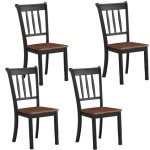 Black Kitchen Chairs Set Of 4