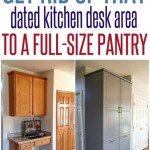 Convert Kitchen Desk To Pantry