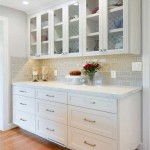 Glass Upper Cabinets In Kitchen