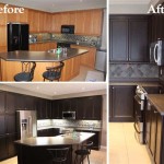 Kitchen Cabinet Stain Before And After