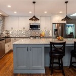 Kitchen Island With Cabinets On Both Sides And Seating