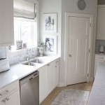 Kitchen White Cabinets Grey Walls