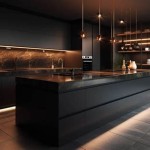 Modern Matte Black Kitchen Cabinets