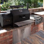 Outdoor Kitchen With Grill And Smoker