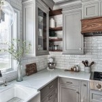 Small Kitchen With Grey Cabinets