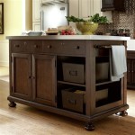 White Kitchen Island With Stainless Steel Top